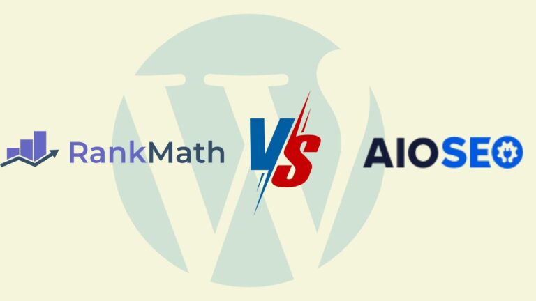 Rank Math vs All in One SEO plugin setup wizard interface