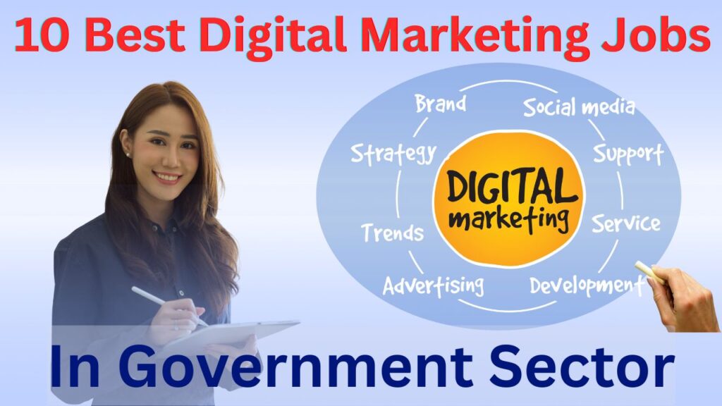 Young digital marketing professionals working on government campaign strategies in an office setup